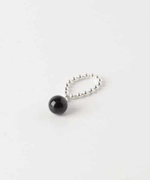 SMELLY(スメリー)の「SMELLY so’ onyx ball chain ring(リング・レディース・ブラック系その他・12)」の9枚目の写真