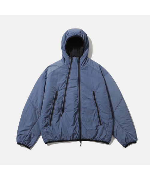 [AW25] DOUBLE-ZIP INSULATED PARKA(Ver.2) / STEEL BLUE