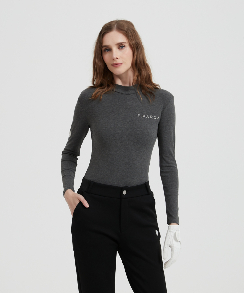E.PARCA(イパルカ)の「ウィンター ベーシック ロングスリーブ トップ (グレー)(Tシャツ/カットソー・レディース・その他・SMALL/MEDIUM/LARGE/X-LARGE)」の2枚目の写真