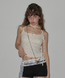 VENECY（ベネシー）の「Floral Scarf Sleeveless Ivory（Tシャツ/カットソー）」