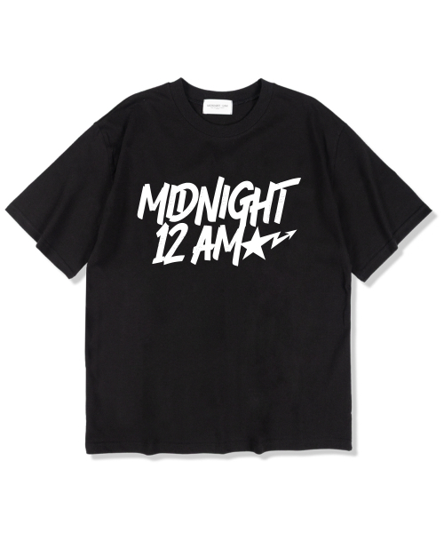 MIDNIGHT12AM(ミッドナイト12エーエム)の「スターポイント 半袖Tシャツ ブラック(Tシャツ/カットソー・メンズ・その他・LARGE/X-LARGE/XX-LARGE)」の1枚目の写真