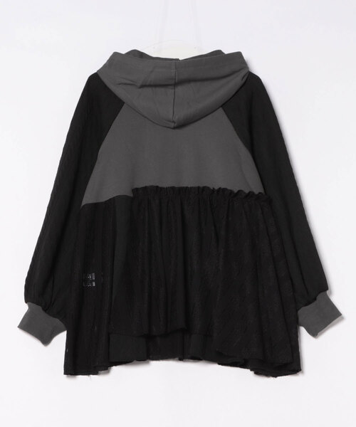 チャイハネ（チャイハネ）の「【チャイハネ】スラミィナフードトップス（パーカー・レディース・ブラック/オレンジ/ホワイト・FREE）」の6枚目の写真