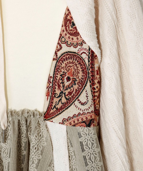 チャイハネ（チャイハネ）の「【チャイハネ】スラミィナフードトップス（パーカー・レディース・ブラック/オレンジ/ホワイト・FREE）」の4枚目の写真