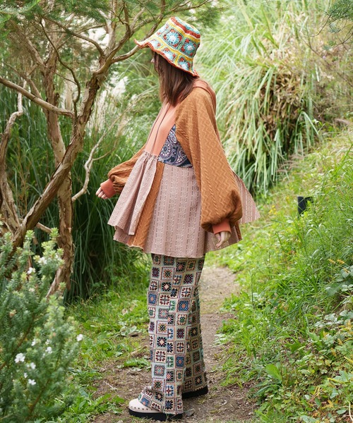 チャイハネ（チャイハネ）の「【チャイハネ】スラミィナフードトップス（パーカー・レディース・ブラック/オレンジ/ホワイト・FREE）」の11枚目の写真