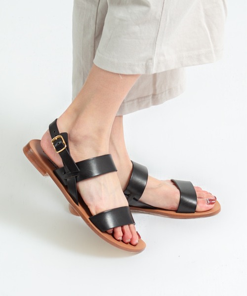 Rivel(リヴェル)の「【NUOVO NICAR/ヌオヴォニカール】フラットサンダル バックル(サンダル・レディース・ブラック/ダークブラウン・39/37/36/38)」の13枚目の写真