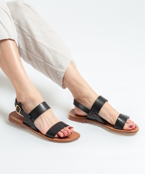 Rivel(リヴェル)の「【NUOVO NICAR/ヌオヴォニカール】フラットサンダル バックル(サンダル・レディース・ブラック/ダークブラウン・39/37/36/38)」の10枚目の写真