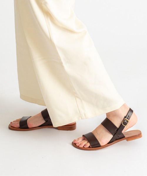 Rivel(リヴェル)の「【NUOVO NICAR/ヌオヴォニカール】フラットサンダル バックル(サンダル・レディース・ブラック/ダークブラウン・39/37/36/38)」の7枚目の写真