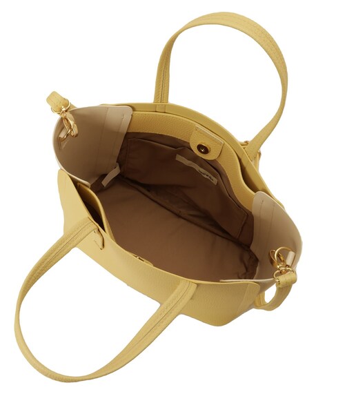 SHOO・LA・RUE（シューラルー）の「【軽量】ハンドル金具配色トートバッグ（トートバッグ・レディース・ベージュ系4/イエロー系4/グレー系4/ブラック系4/ブラック・00）」の14枚目の写真