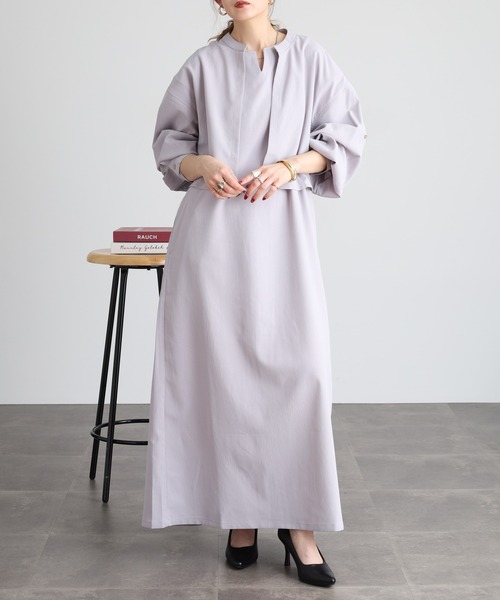 FUNALIVE（ファンアライブ）の「ボレロ付きワンピース（ワンピース・レディース・ブラック/グレイッシュベージュ・LL/3L/M/L）」の13枚目の写真