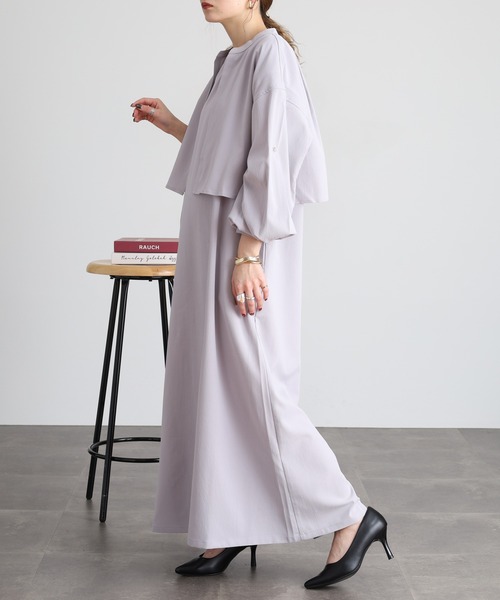 FUNALIVE（ファンアライブ）の「ボレロ付きワンピース（ワンピース・レディース・ブラック/グレイッシュベージュ・LL/3L/M/L）」の16枚目の写真