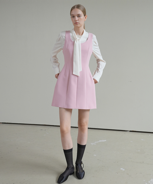 PAUL&ALICE(ポール&アリス)の「MINI DRESS / PINK(ワンピース・レディース・ピンク・SMALL/MEDIUM)」の2枚目の写真