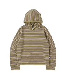 SUNNECT（ソネクト）の「Stripe Taped Hoodie - Mustard（パーカー）」