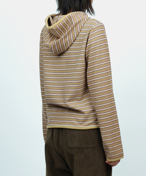 SUNNECT(ソネクト)の「Stripe Taped Hoodie - Mustard(パーカー・レディース・その他・OS)」の4枚目の写真