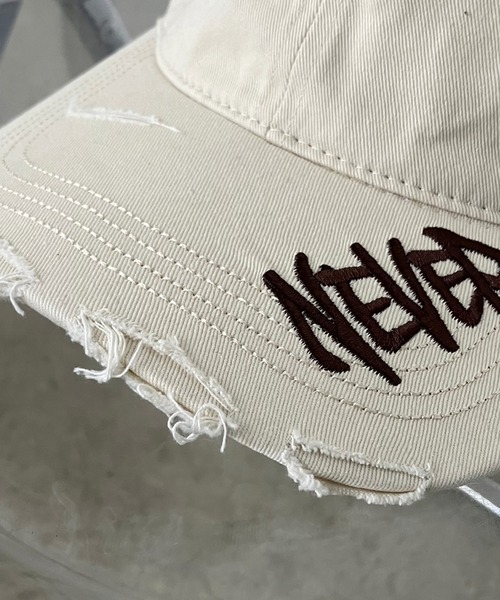 セール】サイドロゴ刺繍ダメージキャップ（キャップ）｜rire（リル）の