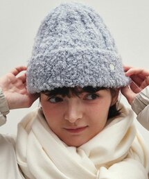 LOEIL（ロエイユ）の「フラッフィーブークルウールビーニー - スカイブルー（ニットキャップ/ビーニー）」