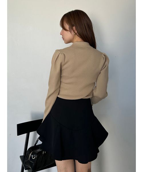 SNIDEL(スナイデル)の「レイヤードフリルミニスカショーパン(その他パンツ・レディース・モカ/ブラック・0/1)」の15枚目の写真