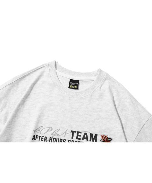 CPGN STUDIO（コンパーニョ）の「[20番手] バスケットボール刺繍半袖Tシャツ メランジホワイト（Tシャツ/カットソー・レディース・その他・LARGE）」の3枚目の写真