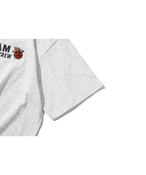 CPGN STUDIO（コンパーニョ）の「[20番手] バスケットボール刺繍半袖Tシャツ メランジホワイト（Tシャツ/カットソー・レディース・その他・LARGE）」の4枚目の写真