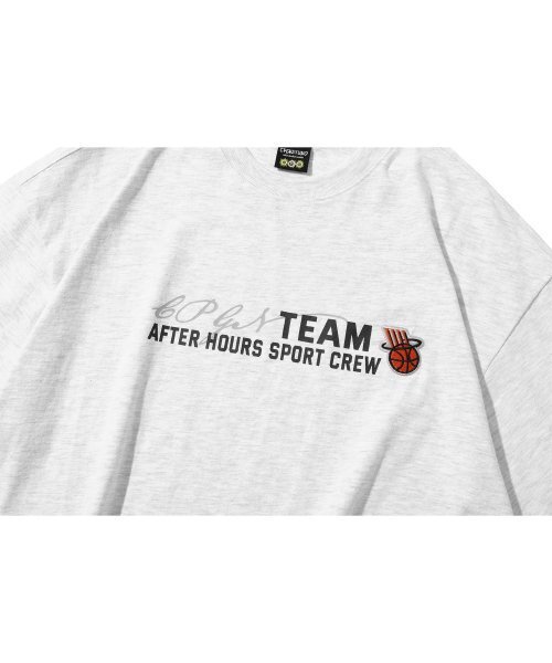 CPGN STUDIO（コンパーニョ）の「[20番手] バスケットボール刺繍半袖Tシャツ メランジホワイト（Tシャツ/カットソー・レディース・その他・LARGE）」の5枚目の写真