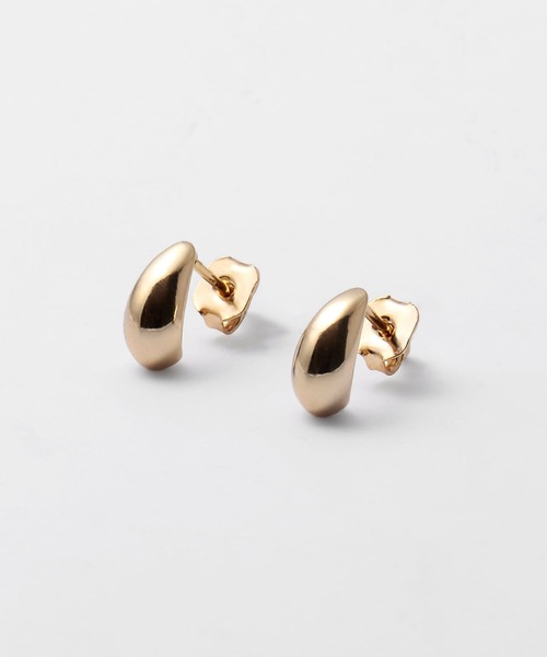 Cream dot.(クリームドット)の「【金属アレルギー対応】ぷっくりと艶めくミニマムピアス/イヤリング(ピアス(両耳用)・レディース・ピンク/ゴールド系その他/ゴールド/ピンク系その他/シルバー系その他/シルバー・ONE SIZE)」の22枚目の写真