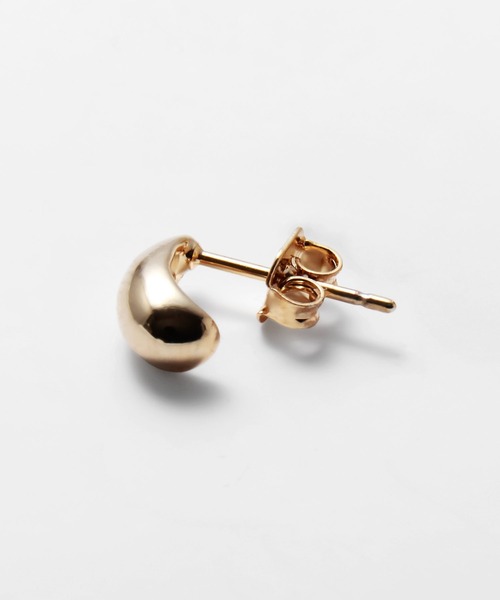 Cream dot.(クリームドット)の「【金属アレルギー対応】ぷっくりと艶めくミニマムピアス/イヤリング(ピアス(両耳用)・レディース・ピンク/ゴールド系その他/ゴールド/ピンク系その他/シルバー系その他/シルバー・ONE SIZE)」の12枚目の写真