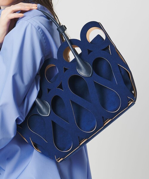 MARY AL TERNA（メアリオルターナ）の「＜MARY AL TERNA＞MAZE トートバッグ（トートバッグ・レディース・ネイビー・FREE）」の3枚目の写真