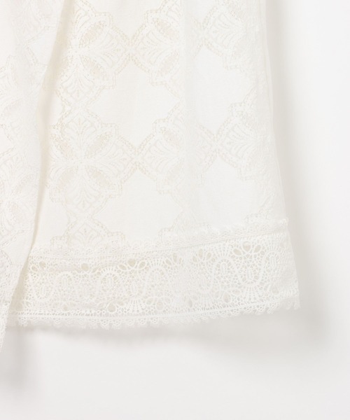 BAYFLOW（ベイフロー）の「[ラップ見えデザイン]レースラップスカート（スカート・レディース・ブラック/ホワイト・FREE）」の6枚目の写真