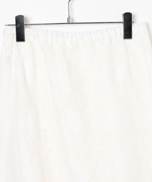 BAYFLOW（ベイフロー）の「[ラップ見えデザイン]レースラップスカート（スカート・レディース・ブラック/ホワイト・FREE）」の8枚目の写真