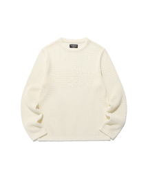 3STARS L/S KNIT TEE_WHITE(NG2FSUK601A)