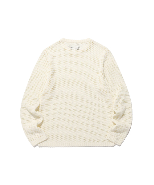 NICE GHOST CLUB(ナイスゴーストクラブ)の「3STARS L/S KNIT TEE_WHITE(NG2FSUK601A)(ニット/セーター・レディース・その他・S/M/L)」の2枚目の写真