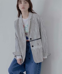 Eimee Law（エイミーロウ）の「テープ&レースギンガムチェック テーラードジャケット（テーラードジャケット）」