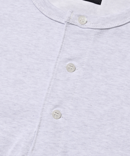 CARGOBROS(カーゴブロス)の「ヘンリーネッククールエアロ半袖Tシャツ(ライトグレー)(Tシャツ/カットソー・メンズ・その他・FREE)」の3枚目の写真