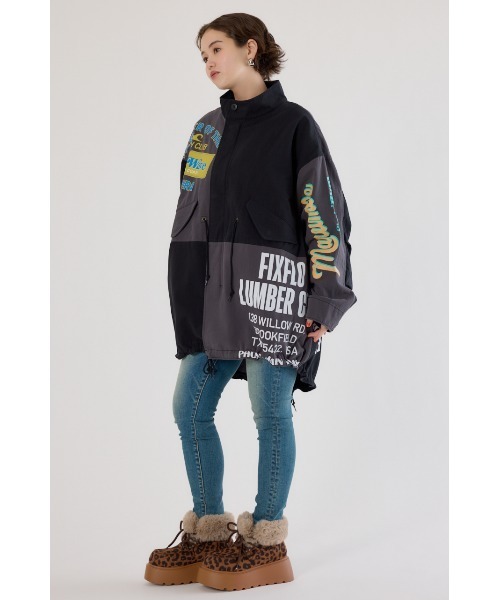 RODEO CROWNS WIDE BOWL(ロデオクラウンズワイドボウル)の「カスタムリメイクモッズコート(モッズコート・レディース・ブラック/カーキ/オフホワイト/ブルー・FREE)」の11枚目の写真