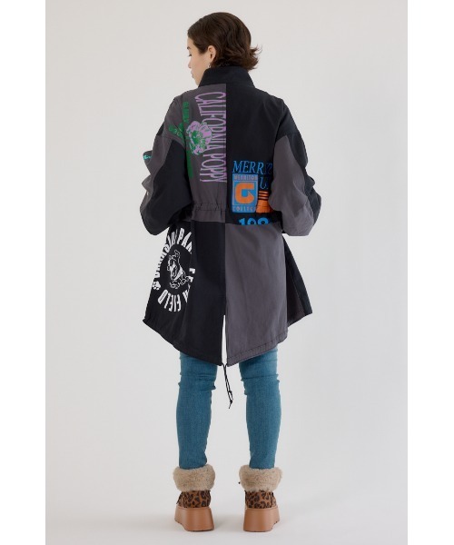 RODEO CROWNS WIDE BOWL(ロデオクラウンズワイドボウル)の「カスタムリメイクモッズコート(モッズコート・レディース・ブラック/カーキ/オフホワイト/ブルー・FREE)」の13枚目の写真