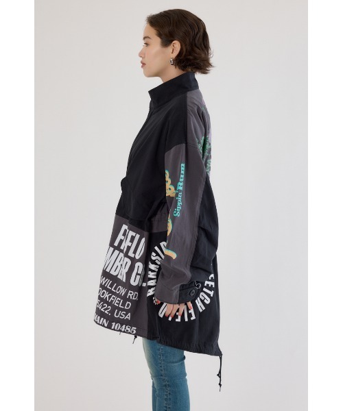 RODEO CROWNS WIDE BOWL(ロデオクラウンズワイドボウル)の「カスタムリメイクモッズコート(モッズコート・レディース・ブラック/カーキ/オフホワイト/ブルー・FREE)」の15枚目の写真