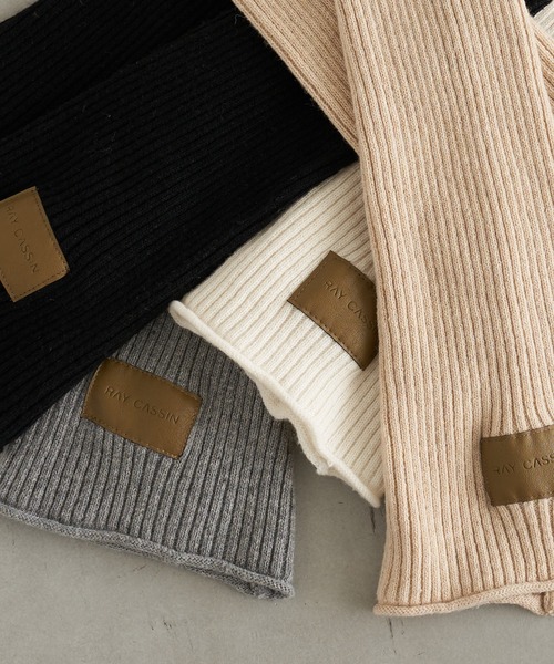 RAY CASSIN（レイカズン）の「ルーズレッグウォーマー（レッグウォーマー・レディース・ホワイト/ベージュ/グレー/ブラック・FREE）」の5枚目の写真