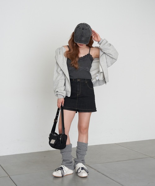 RAY CASSIN（レイカズン）の「ルーズレッグウォーマー（レッグウォーマー・レディース・ホワイト/ベージュ/グレー/ブラック・FREE）」の22枚目の写真