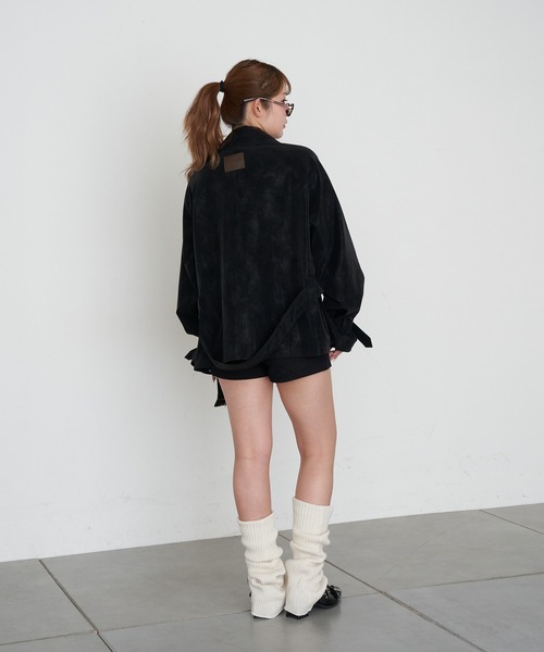 RAY CASSIN（レイカズン）の「ルーズレッグウォーマー（レッグウォーマー・レディース・ホワイト/ベージュ/グレー/ブラック・FREE）」の16枚目の写真