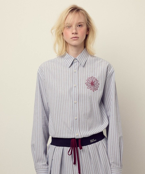 Mardi Mercredi シャツ COTTON SHIRT STRIPE COTTON SHIRT STRIPE / コットン シャツ ストライプ（シャツ/ブラウス
