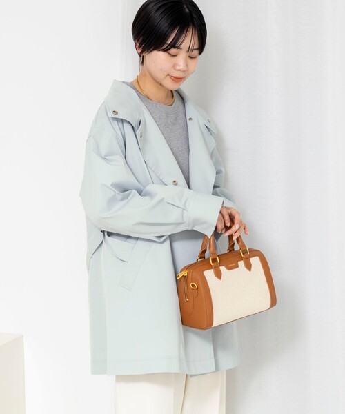 NOLLEY’S Sophi（ノーリーズソフィ）の「ウォッシャブルツイルスタンドコート（その他アウター・レディース・ベージュ/ミント・38）」の9枚目の写真