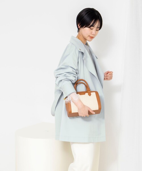 NOLLEY’S Sophi（ノーリーズソフィ）の「ウォッシャブルツイルスタンドコート（その他アウター・レディース・ベージュ/ミント・38）」の11枚目の写真