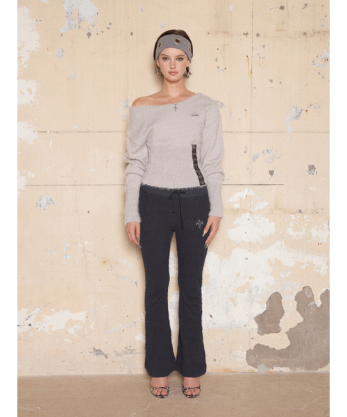 MELT THE LADY ワンショルダーフラッフィーニット Bubbles - MELT THE LADY ワンショルダーフラッフィーニットの通販 by