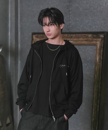 『Confirm』 Logo Embroidery FullZIP Hoodie / 『Confirm』ロゴ刺繍フルジップパーカー ダブルジップ メンズ レディース ユニセックス