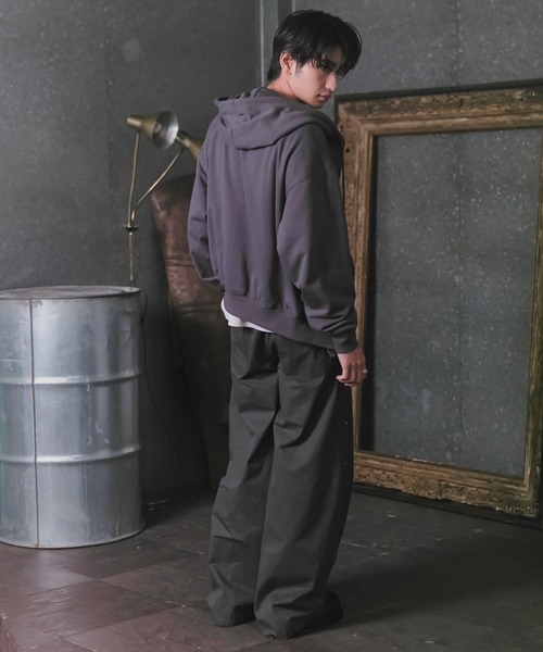 Confirm（コンファーム）の「『Confirm』 Logo Embroidery FullZIP Hoodie / 『Confirm』ロゴ刺繍フルジップパーカー ダブルジップ メンズ レディース ユニセックス（パーカー・メンズ・ブラック/スカイブルー/チャコールグレー・S/M/L）」の18枚目の写真