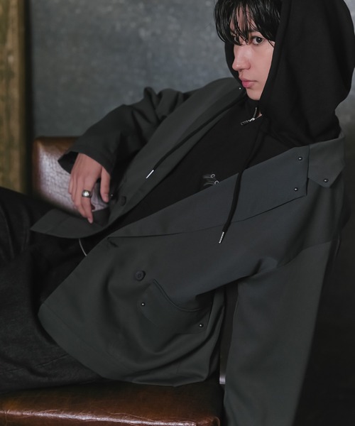 Confirm（コンファーム）の「『Confirm』 Logo Embroidery FullZIP Hoodie / 『Confirm』ロゴ刺繍フルジップパーカー ダブルジップ メンズ レディース ユニセックス（パーカー・メンズ・ブラック/スカイブルー/チャコールグレー・S/M/L）」の20枚目の写真