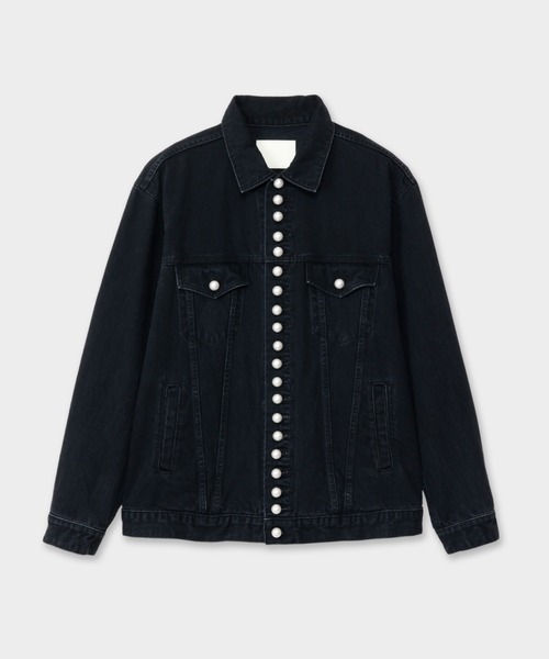 CINOH(チノ)の「PEARL DENIM JACKET(デニムジャケット・レディース・ブラック・38/36)」の4枚目の写真