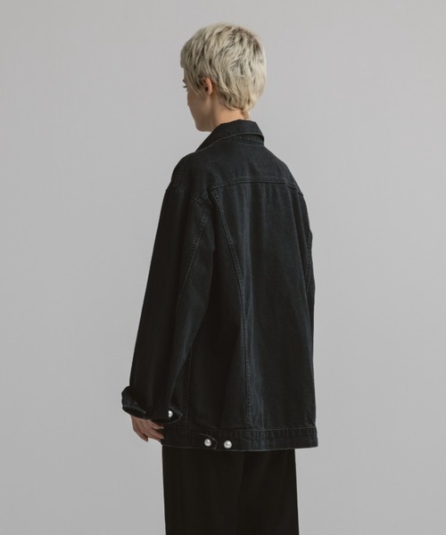 CINOH(チノ)の「PEARL DENIM JACKET(デニムジャケット・レディース・ブラック・38/36)」の10枚目の写真