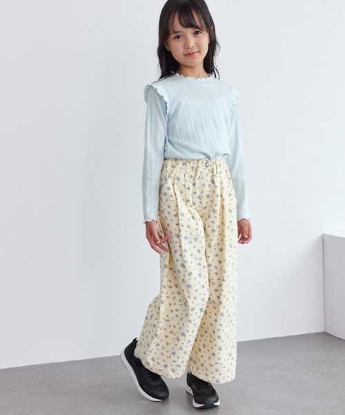 ROPE' PICNIC（ロペピクニック）の「【KIDS/キッズ】プチフリルカットソートップス（Tシャツ/カットソー・キッズ・サックスブルー/ブラック/キナリ・S/L/M）」の16枚目の写真