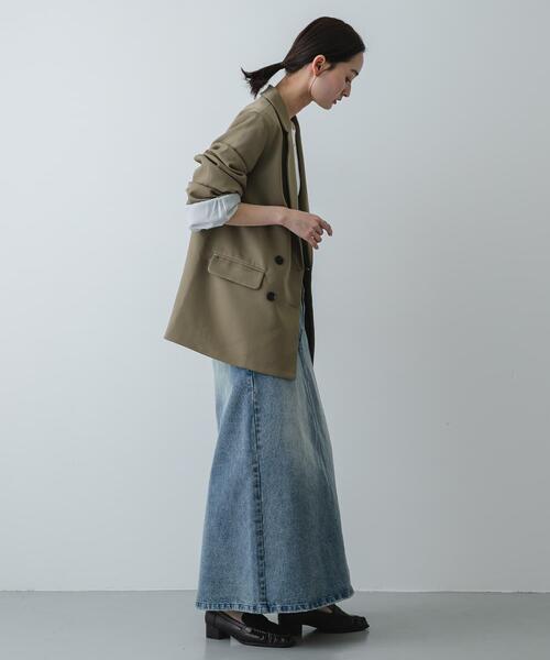 SENSE OF PLACE by URBAN RESEARCH(センスオブプレイスバイアーバンリサーチ)の「セミフレアデニムスカート(スカート・レディース・ブラック/インディゴブルー・MEDIUM/SMALL)」の15枚目の写真