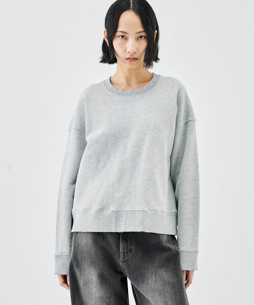 EDITION（エディション）の「ビンテージスウェット クルーネックプルオーバー（スウェット・レディース・グレー/ブラック・34/36）」の4枚目の写真